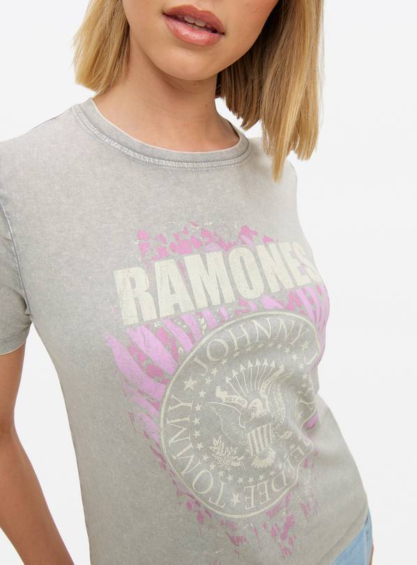 Grey Ramones Graphic Regular Fit T-Shirt 10